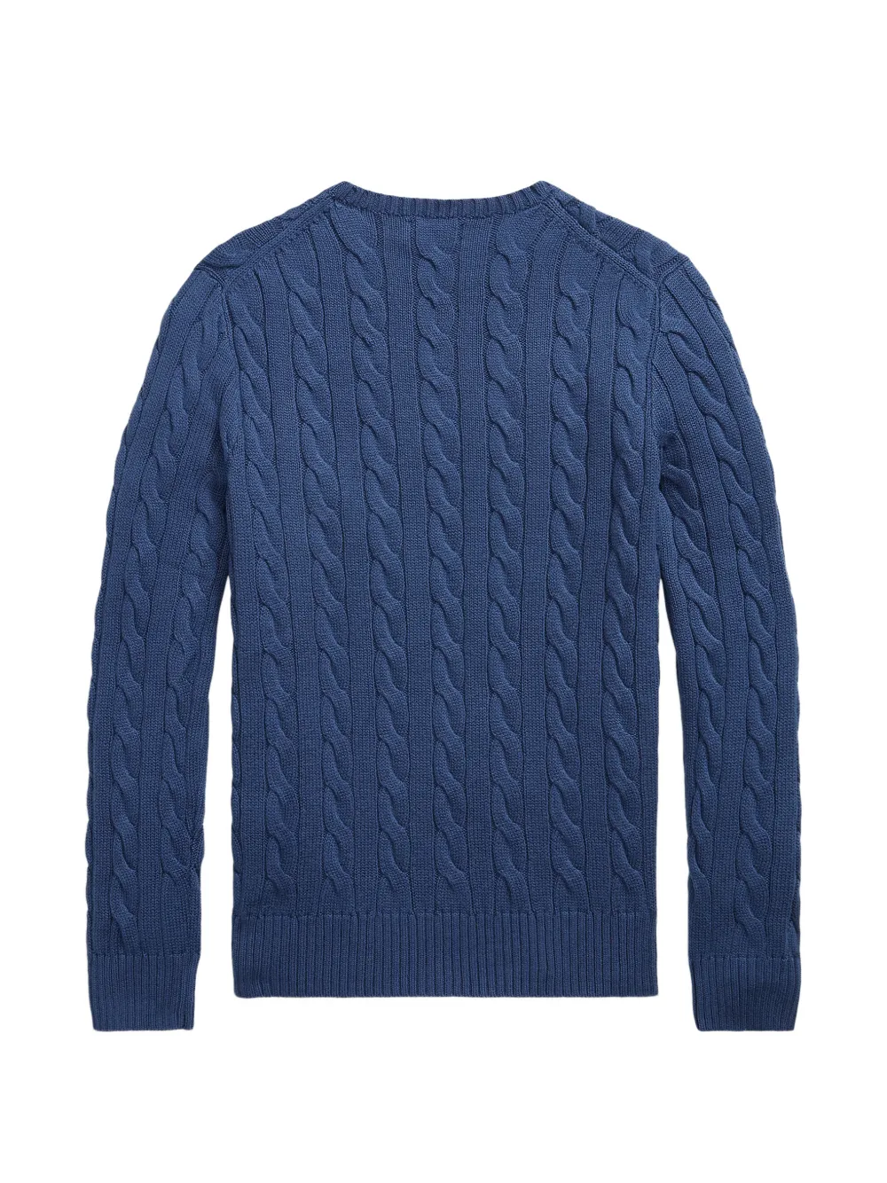 Polo Ralph Lauren cable-knit cotton sweater Blauw
