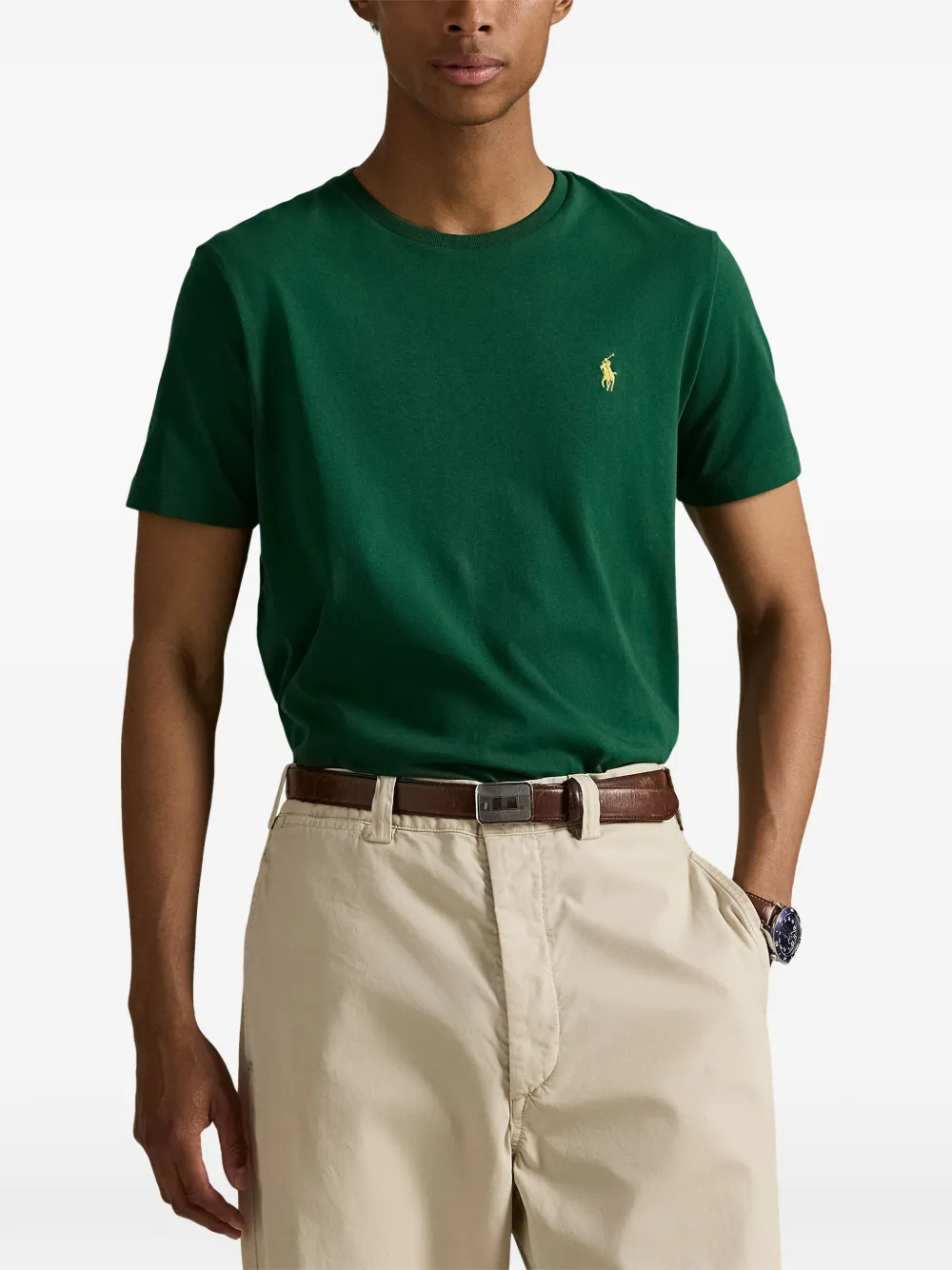 Polo Ralph Lauren T-shirt met geborduurd logo Groen