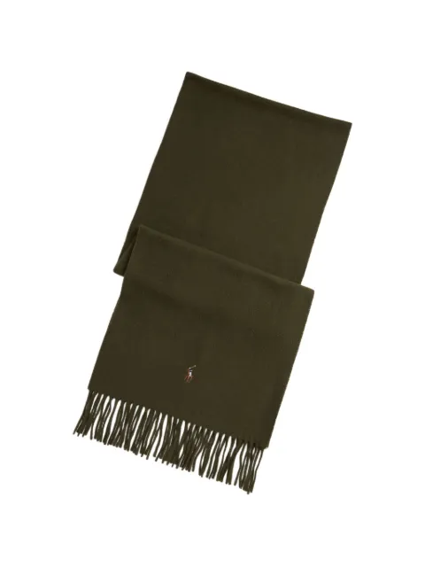 Polo Ralph Lauren fringe virgin wool scarf