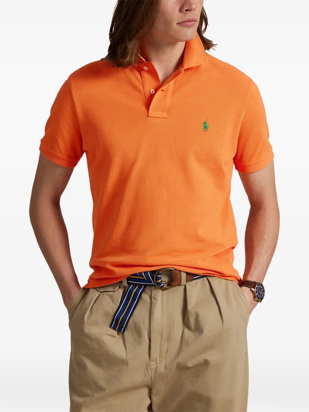 Polo Ralph Lauren Poloshirt met geborduurd logo Oranje
