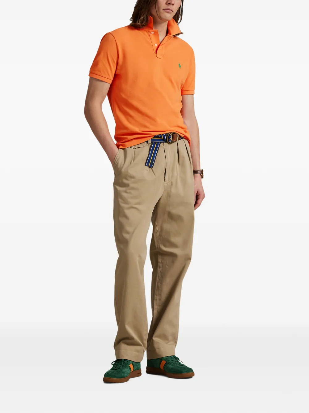 Polo Ralph Lauren Poloshirt met geborduurd logo Oranje