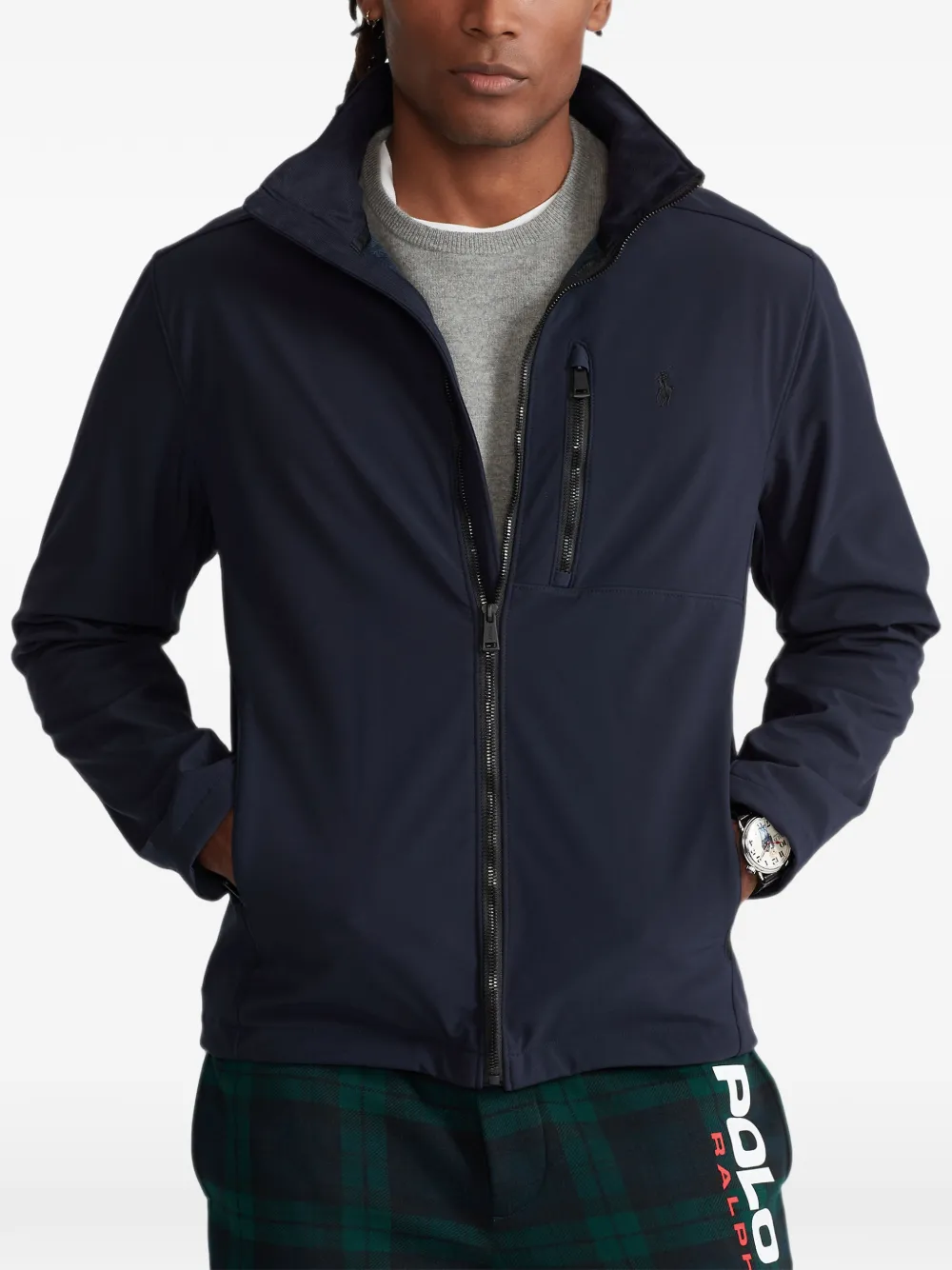 Polo Ralph Lauren Jack met geborduurd logo en rits Blauw