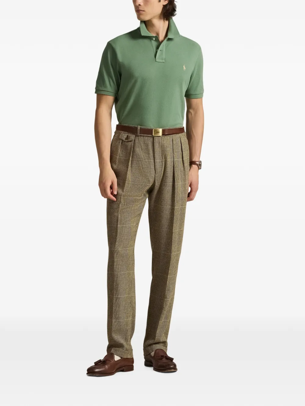 Polo Ralph Lauren Katoenen poloshirt met geborduurd logo Groen