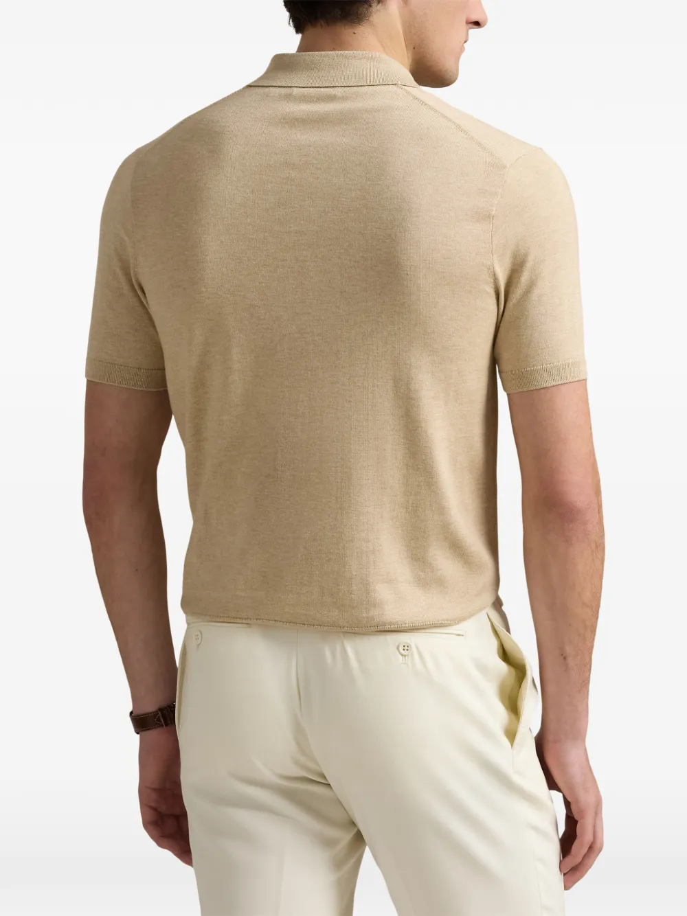 Polo Ralph Lauren embroidered logo polo sweater Beige