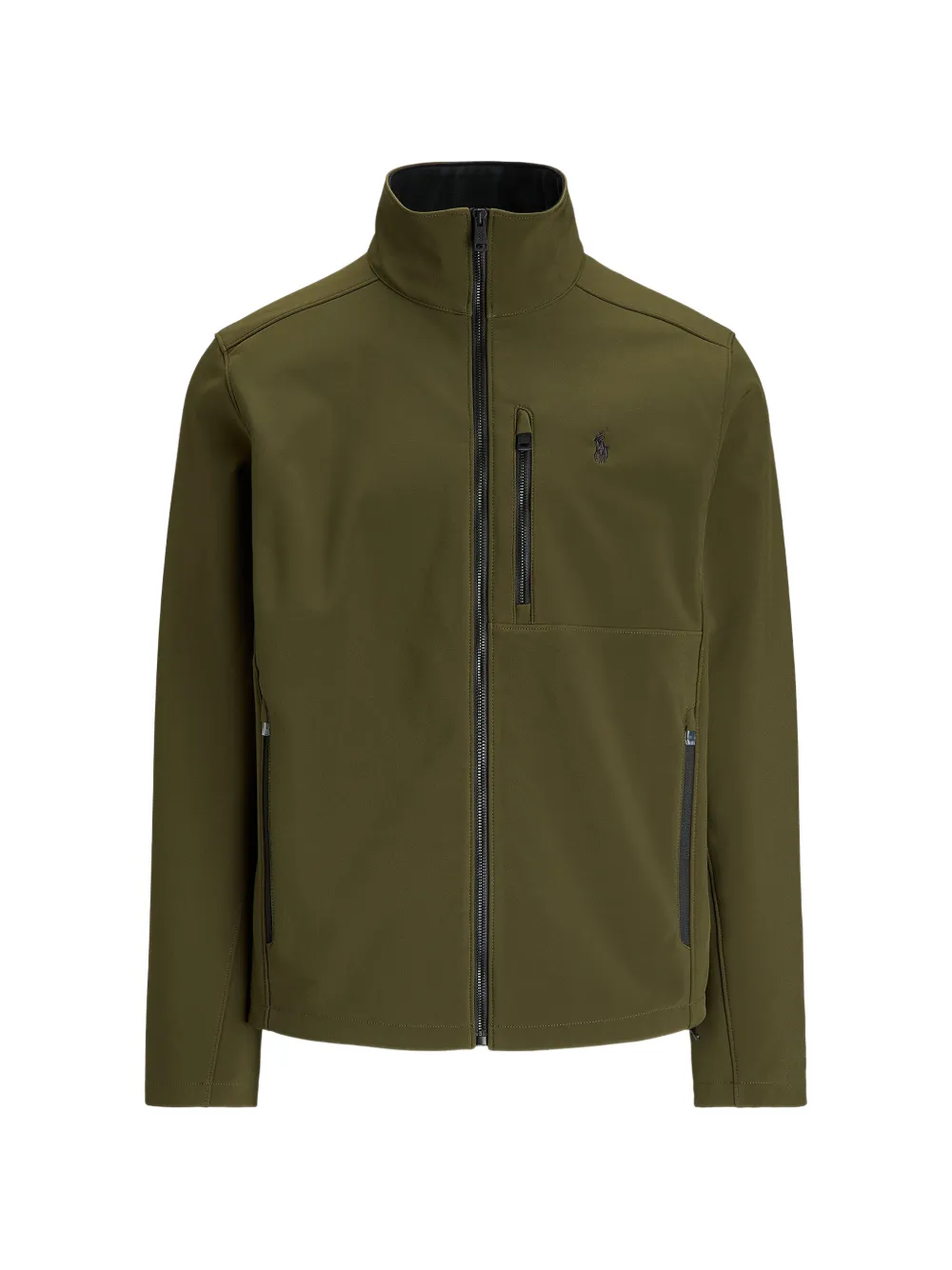 Polo Ralph Lauren logo-embroidered zip-up jacket - Verde
