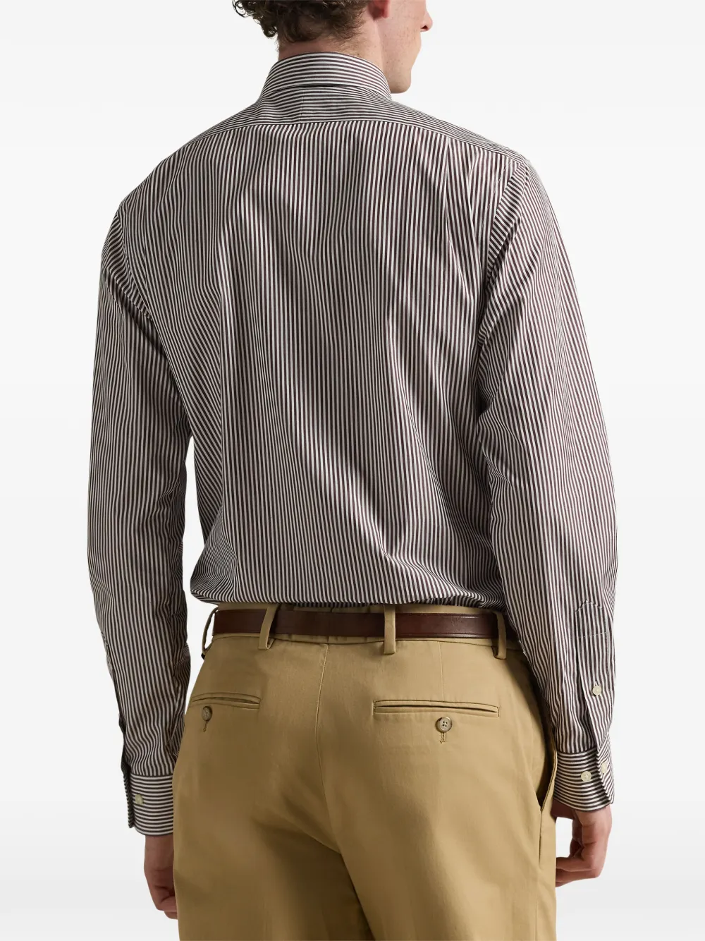 Polo Ralph Lauren vertical-stripe pattern shirt Bruin