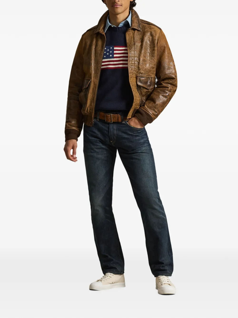 Polo Ralph Lauren Straight jeans met vervaagd effect Blauw