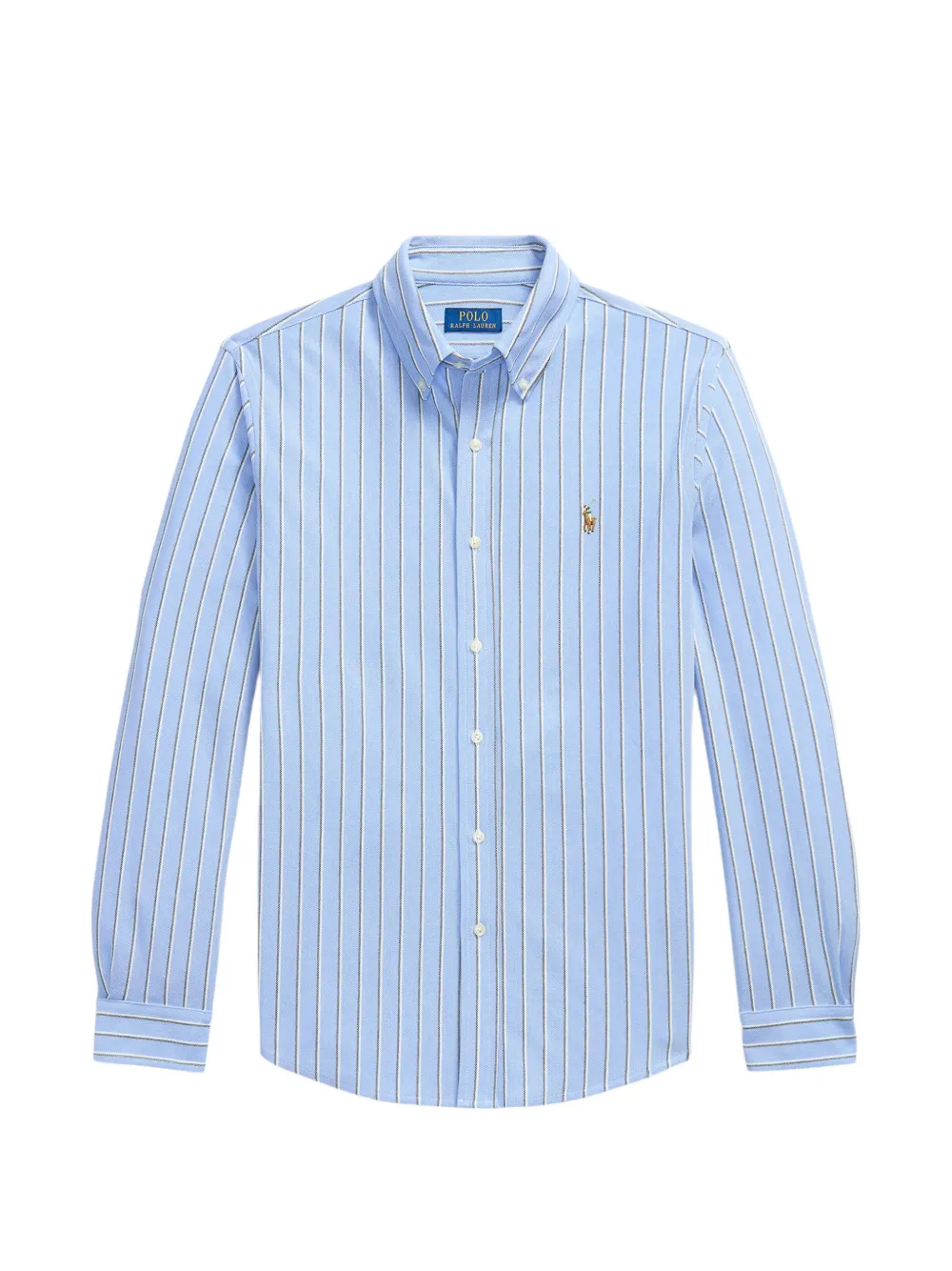 Polo Ralph Lauren striped button-down shirt Blauw