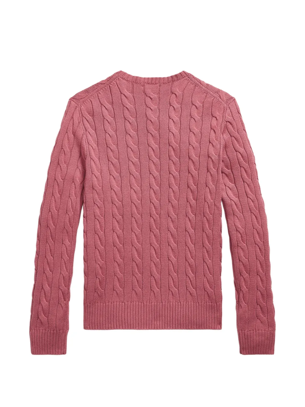 Polo Ralph Lauren cable-knit cotton sweater Roze