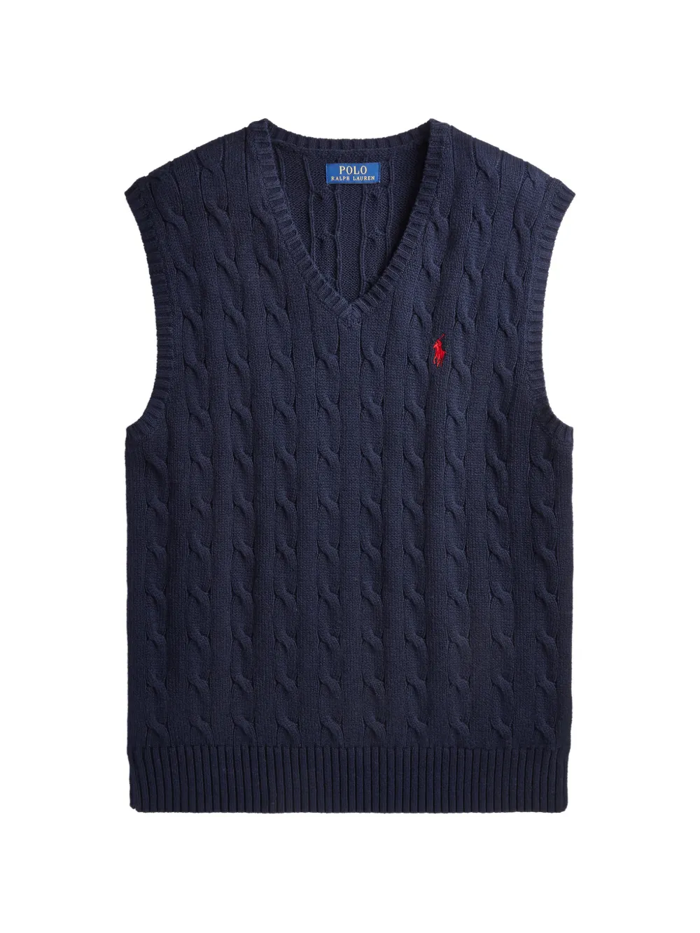 Polo Ralph Lauren cable-knit V-neck vest