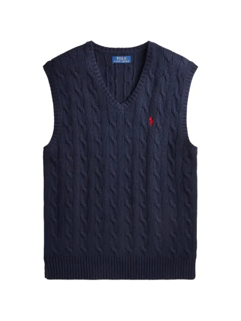 Polo Ralph Lauren cable-knit V-neck vest