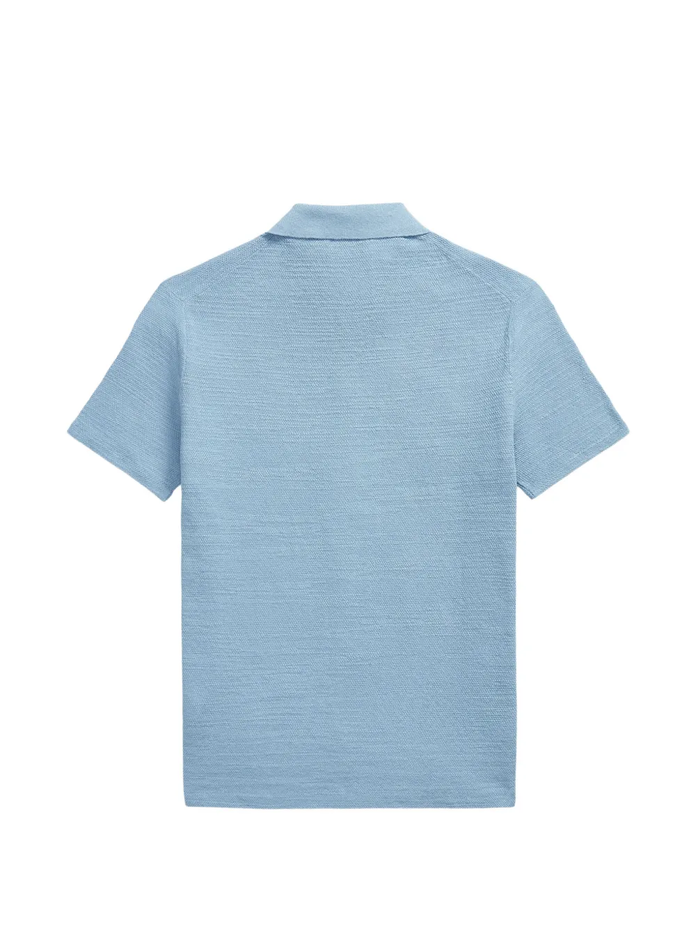 Polo Ralph Lauren logo-embroidered short-sleeve shirt Blauw