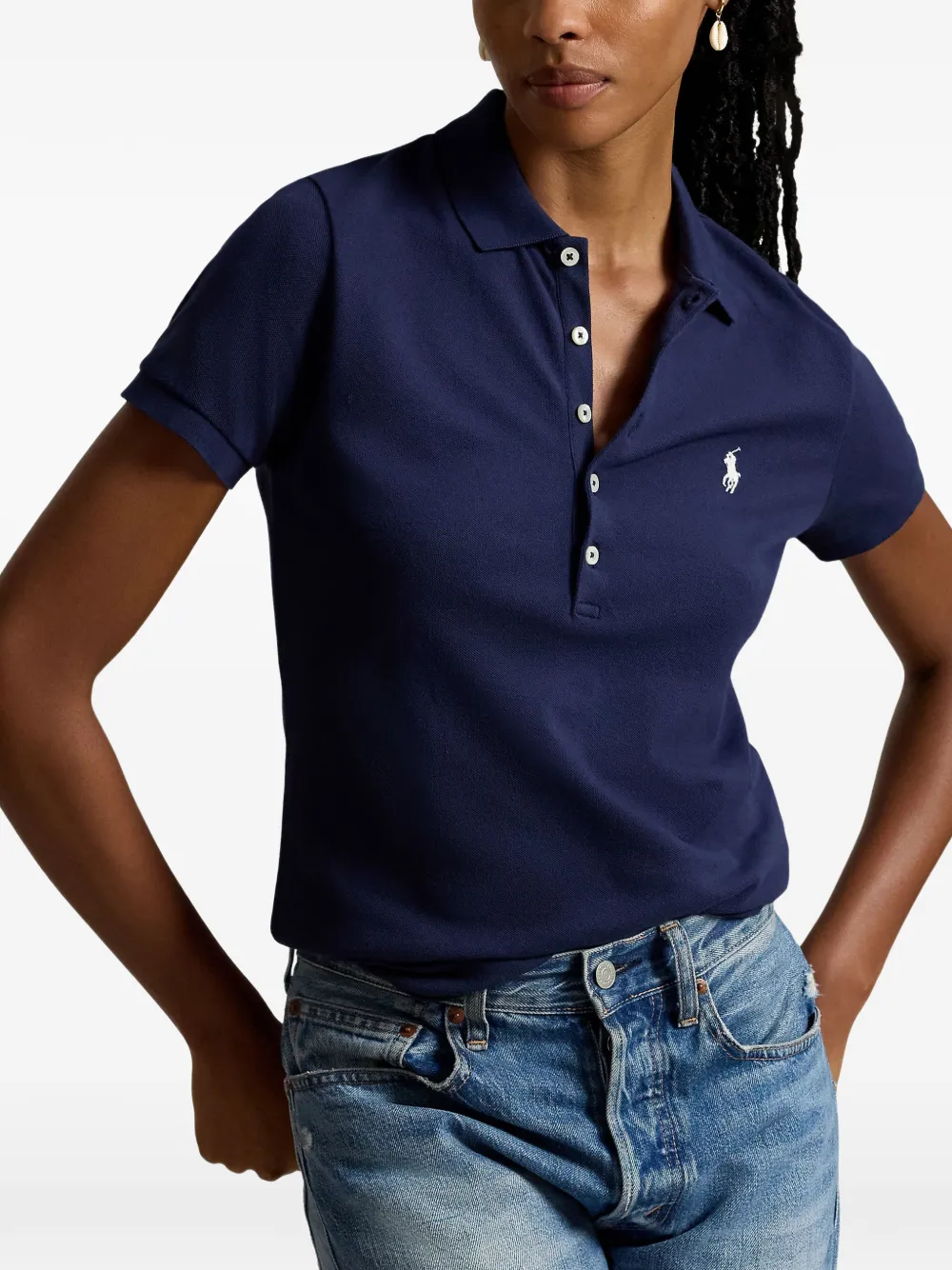 Polo Ralph Lauren Poloshirt met geborduurd logo Blauw