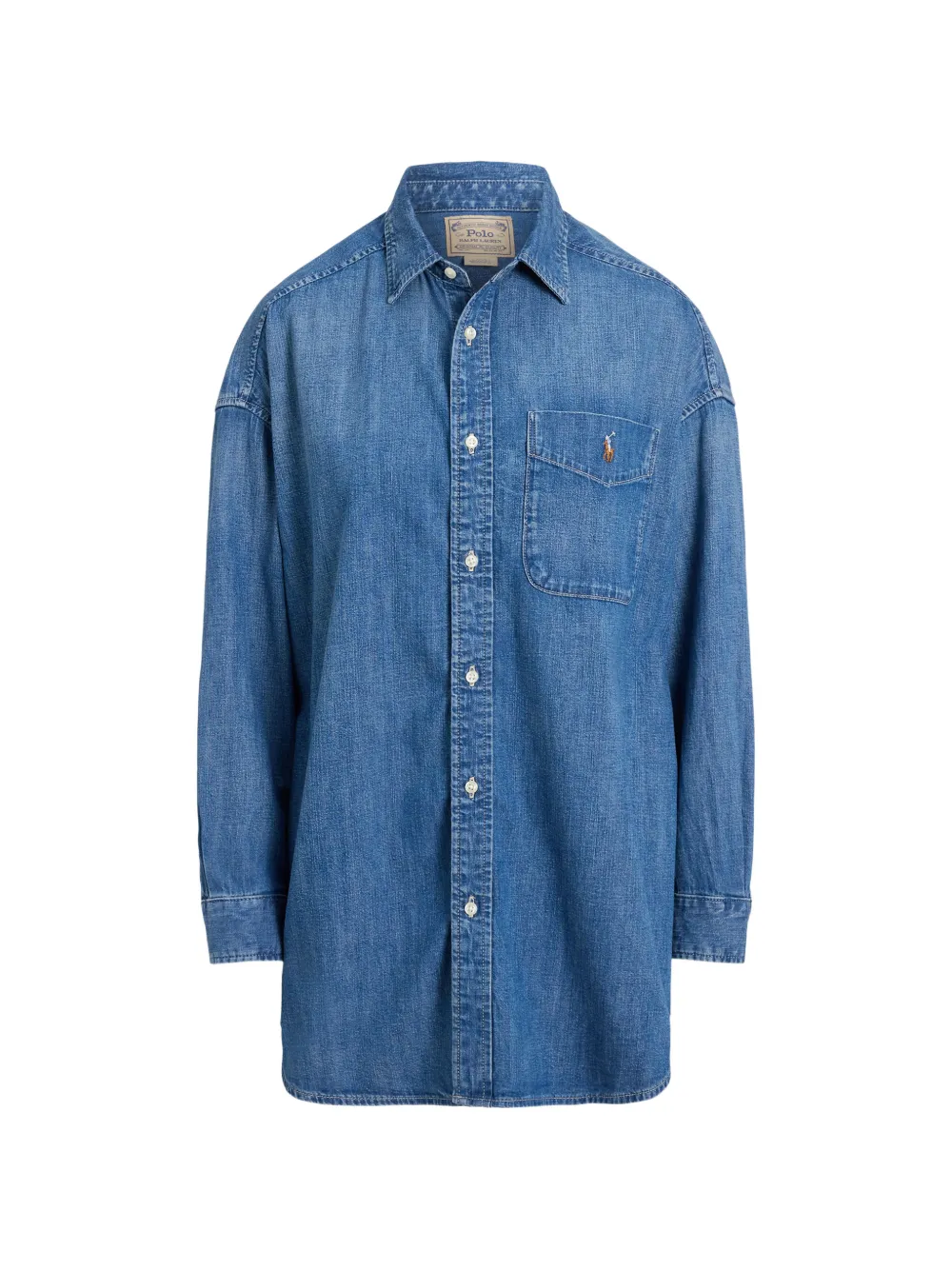 Polo Ralph Lauren logo-embroidered denim shirt