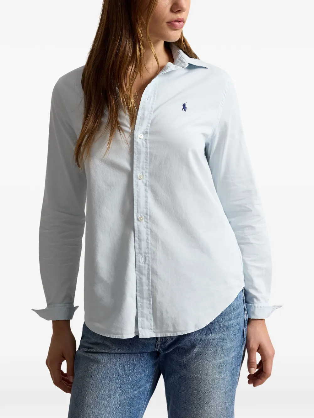 Polo Ralph Lauren Blouse met geborduurd logo Blauw