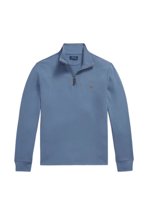 Polo Ralph Lauren quarter-zip embroidered-logo sweater