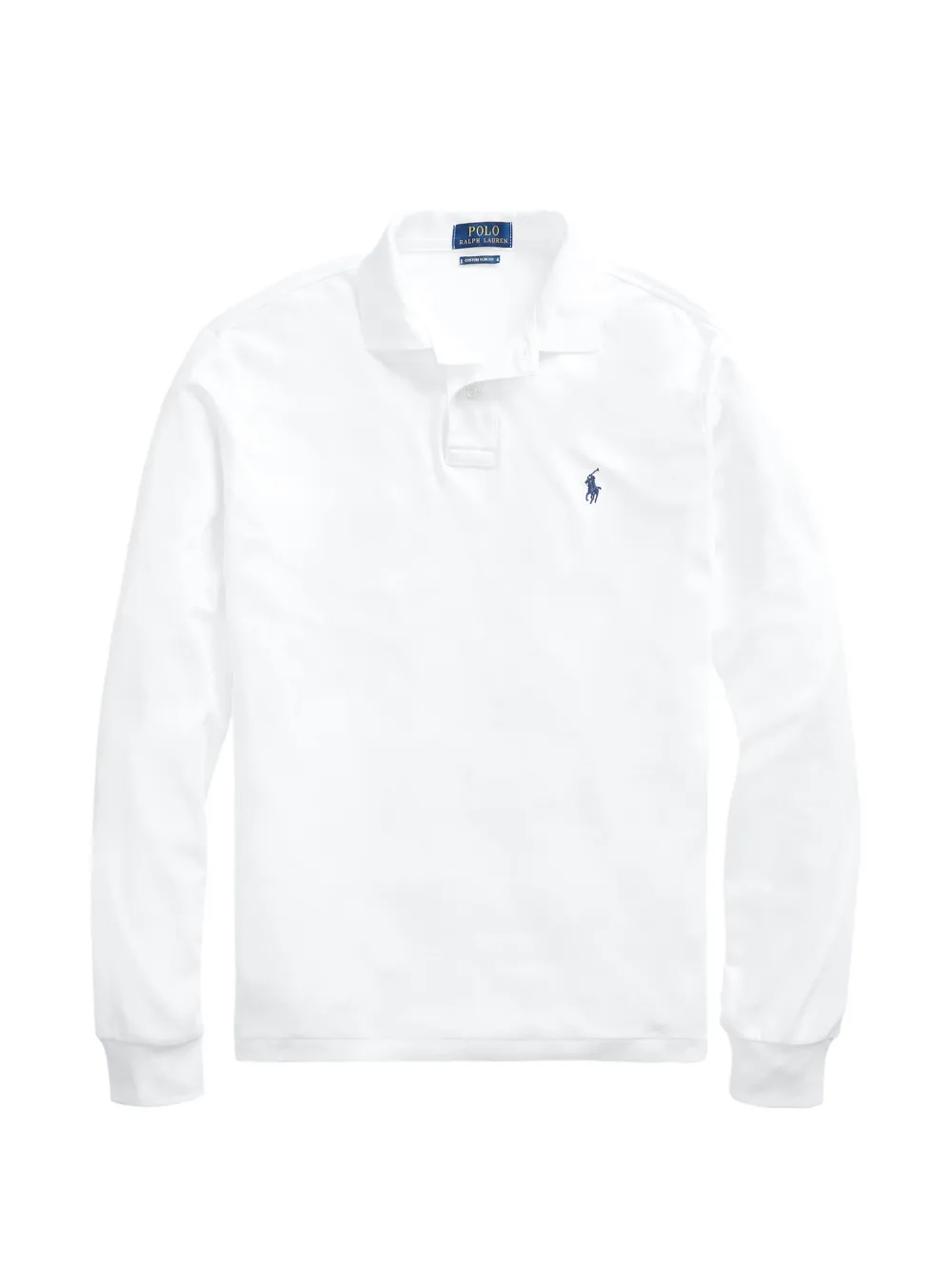 Polo Ralph Lauren logo-embroidered long-sleeve polo shirt - Bianco