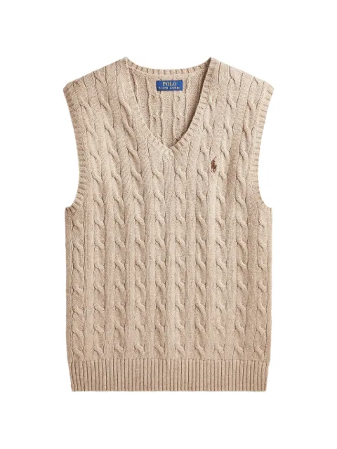 Polo Ralph Lauren cable-knit V-neck sweater vest