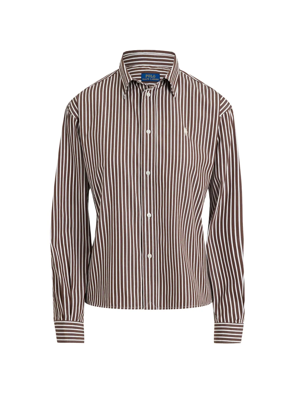 Polo Ralph Lauren striped embroidered-logo shirt