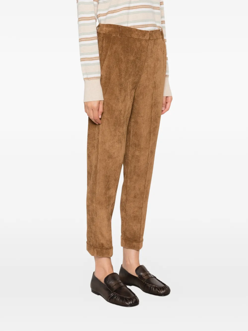 I BLUES Ribfluwelen broek Bruin