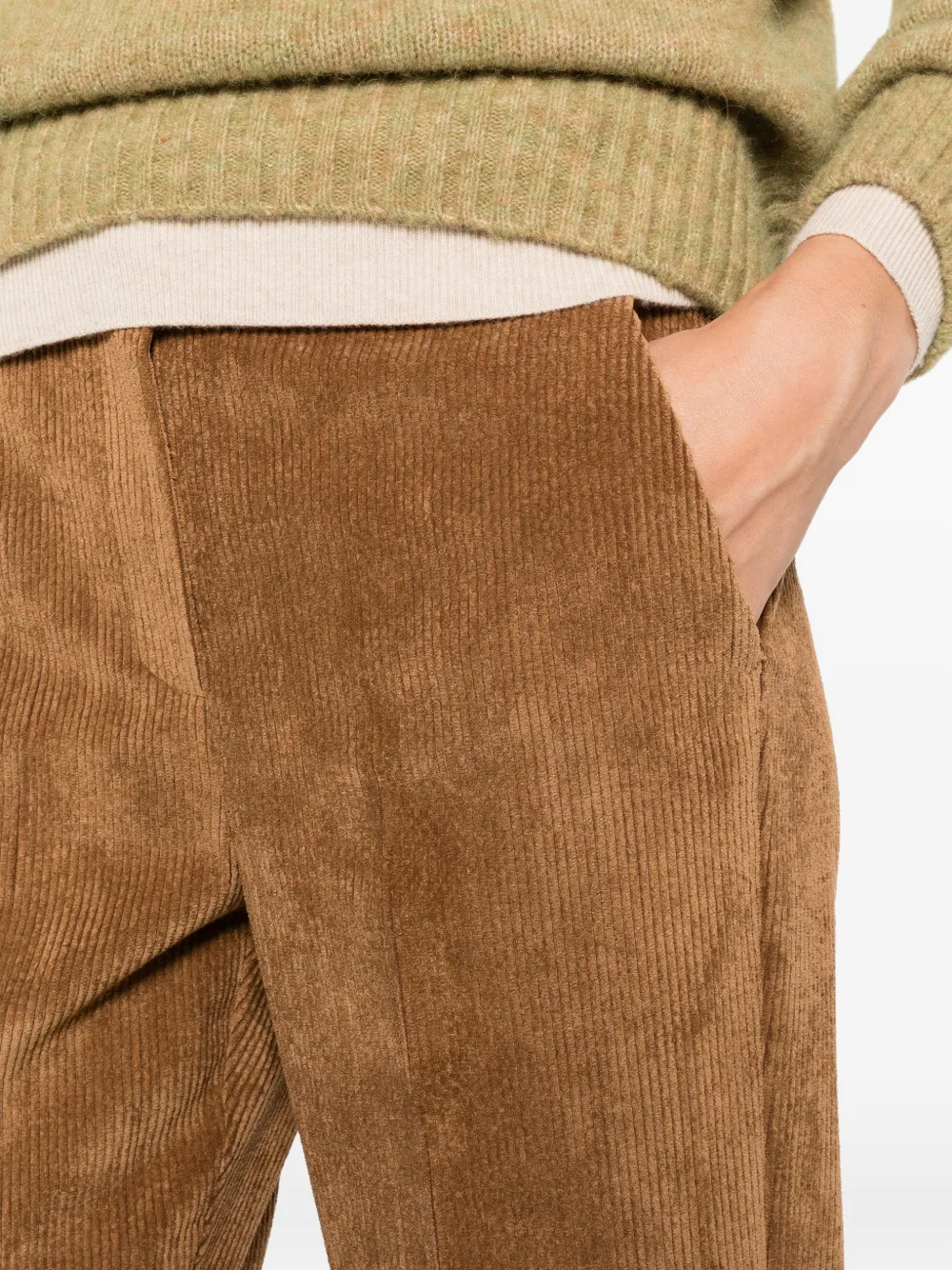 I BLUES Ribfluwelen broek Bruin