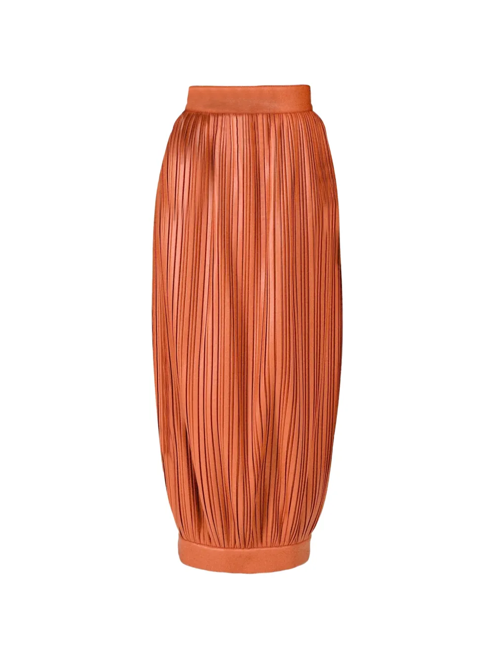 Rowen Rose pleated balloon midi skirt