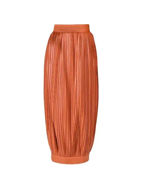 Rowen Rose pleated balloon midi skirt