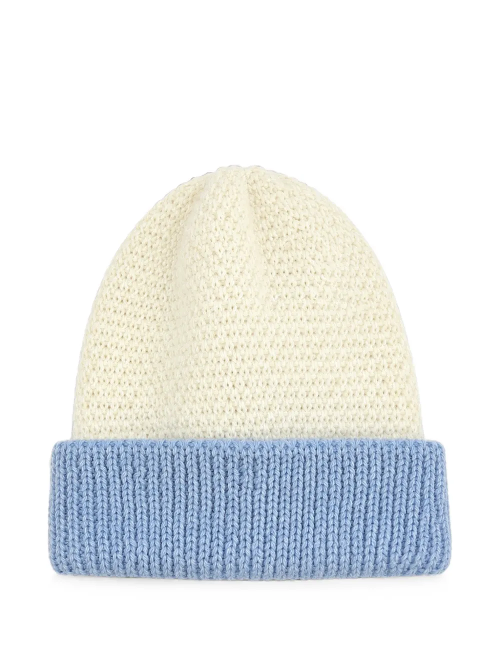 Bébé di Almy two-tone knitted beanie hat - Toni neutri