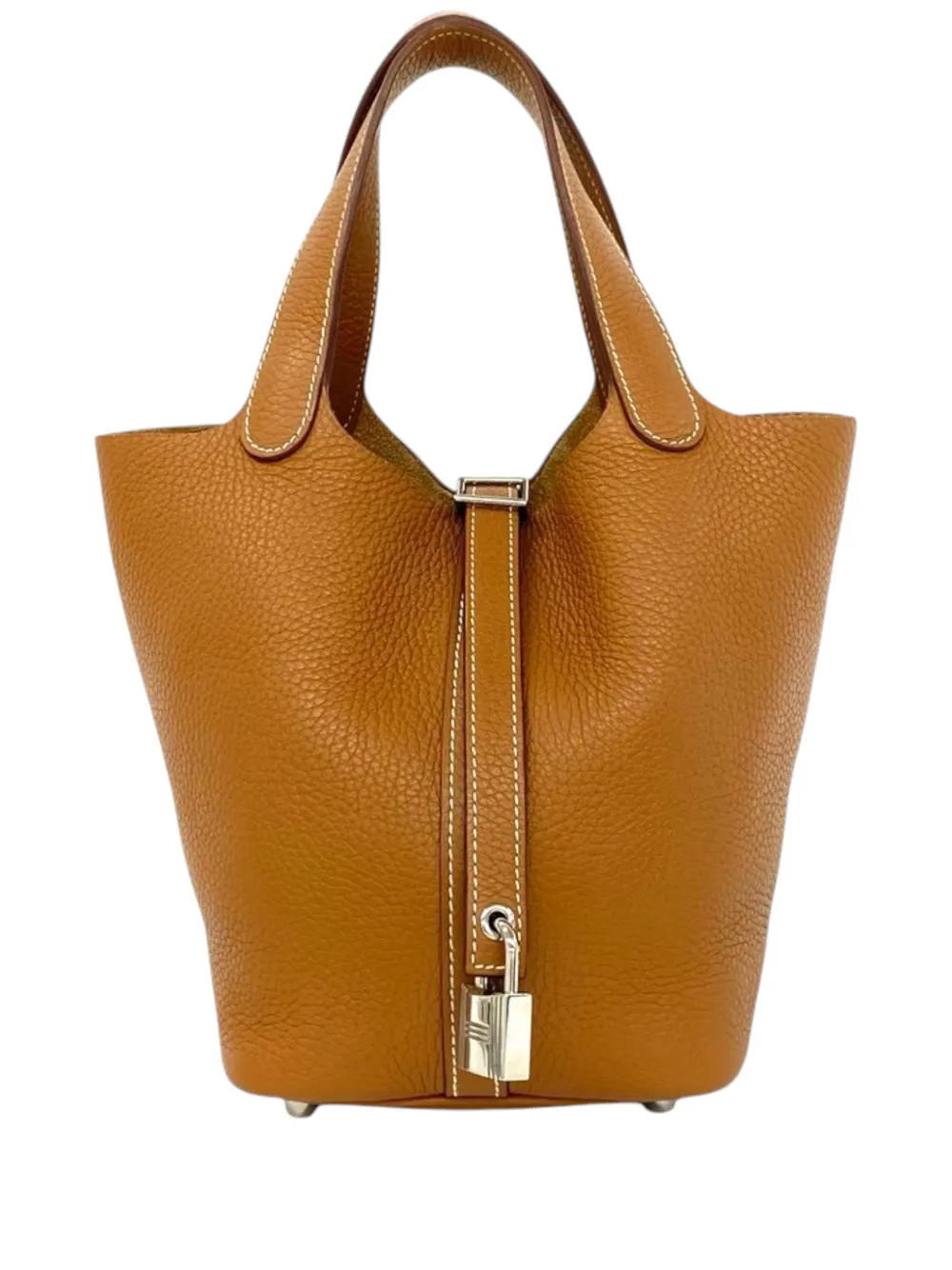 Hermès Pre-Owned 2016 Clemence Picotin Lock 18 handbag - Marrone