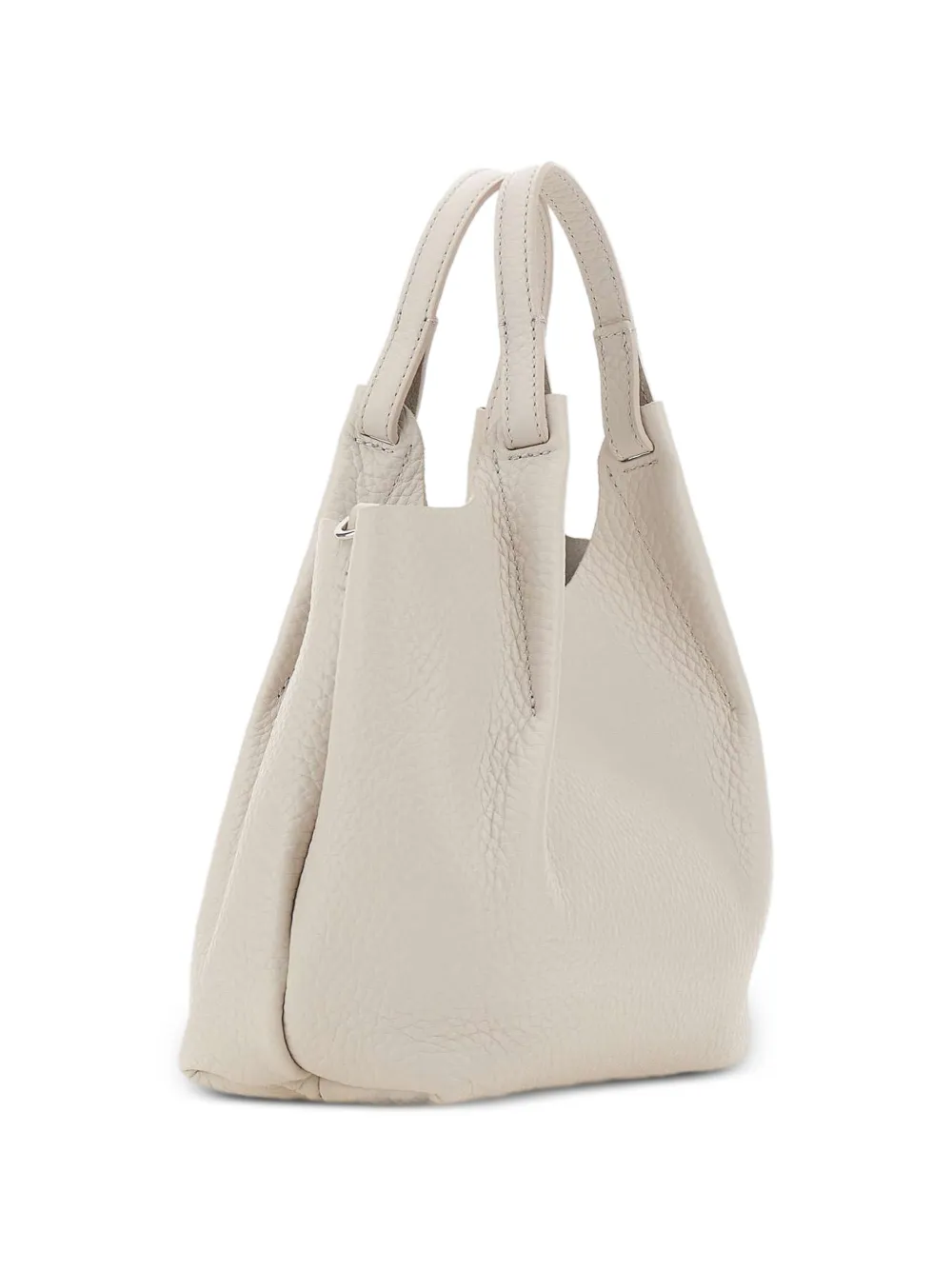 GIANNI CHIARINI Dua leren shopper Beige