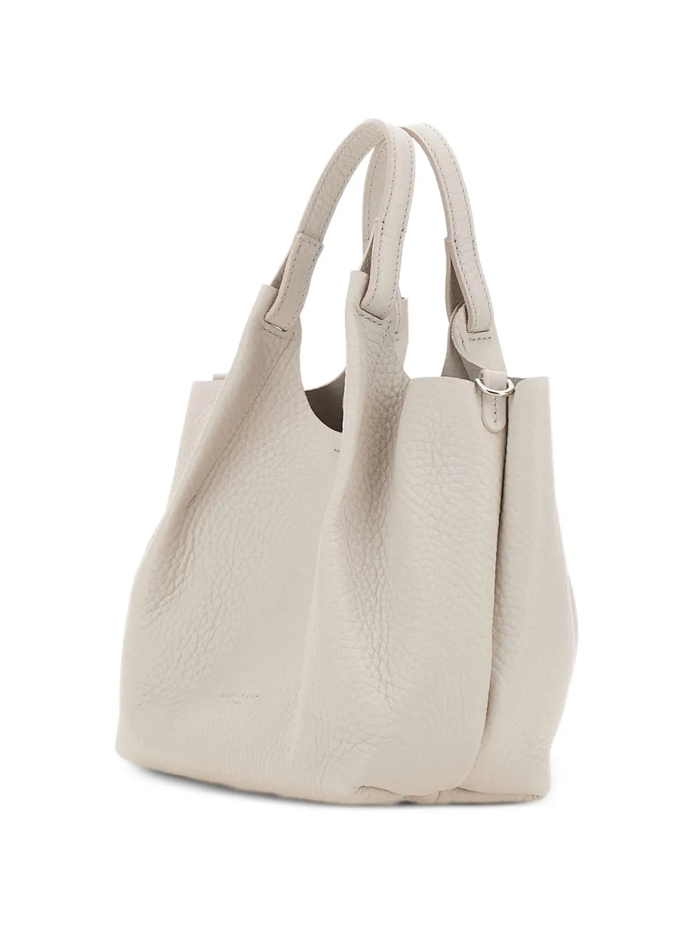 GIANNI CHIARINI Dua leren shopper Beige