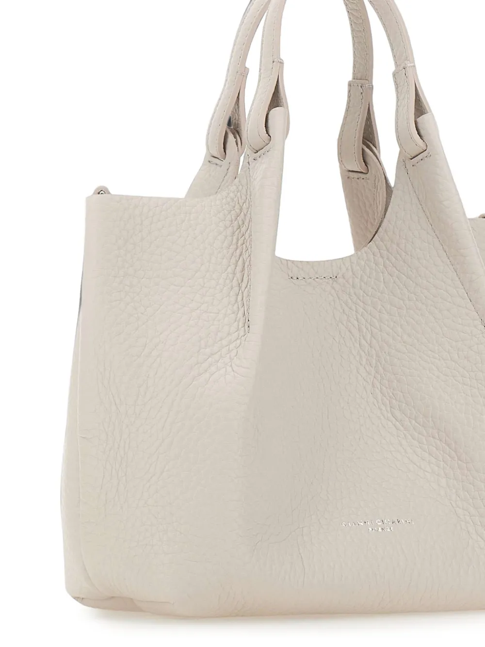 GIANNI CHIARINI Dua leren shopper Beige