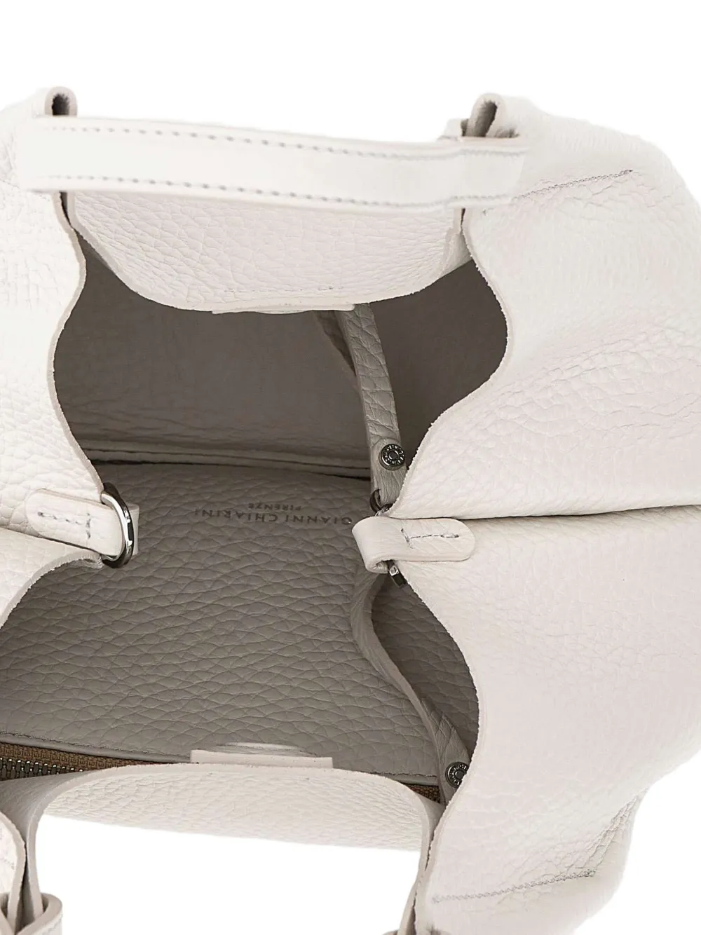 GIANNI CHIARINI Dua leren shopper Beige