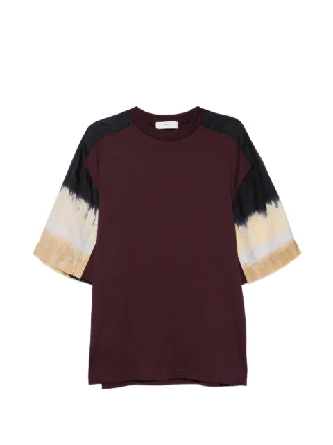 Toga Virilis tie-dye panelled T-shirt
