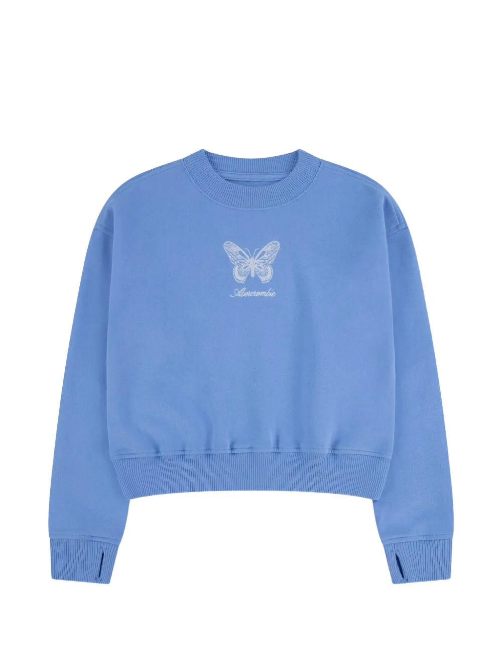 ABERCROMBIE FITCH KIDS Sweater met geborduurde vlinder Blauw