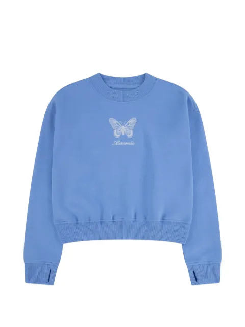 ABERCROMBIE FITCH KIDS Gusset butterfly-embroidered sweatshirt