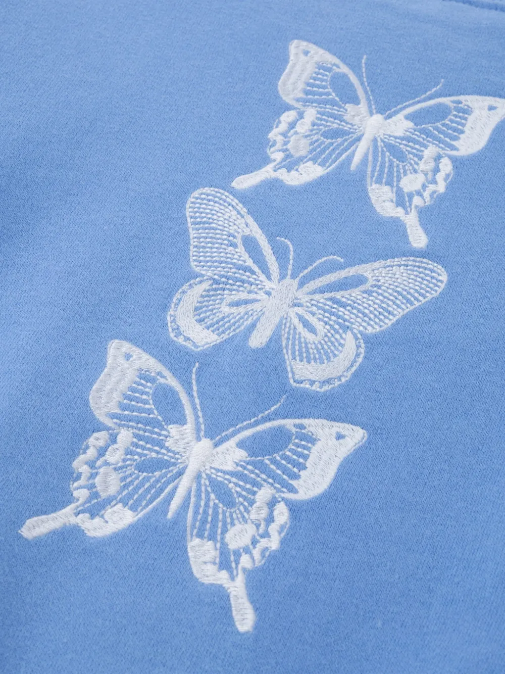 ABERCROMBIE FITCH KIDS Sweater met geborduurde vlinder Blauw