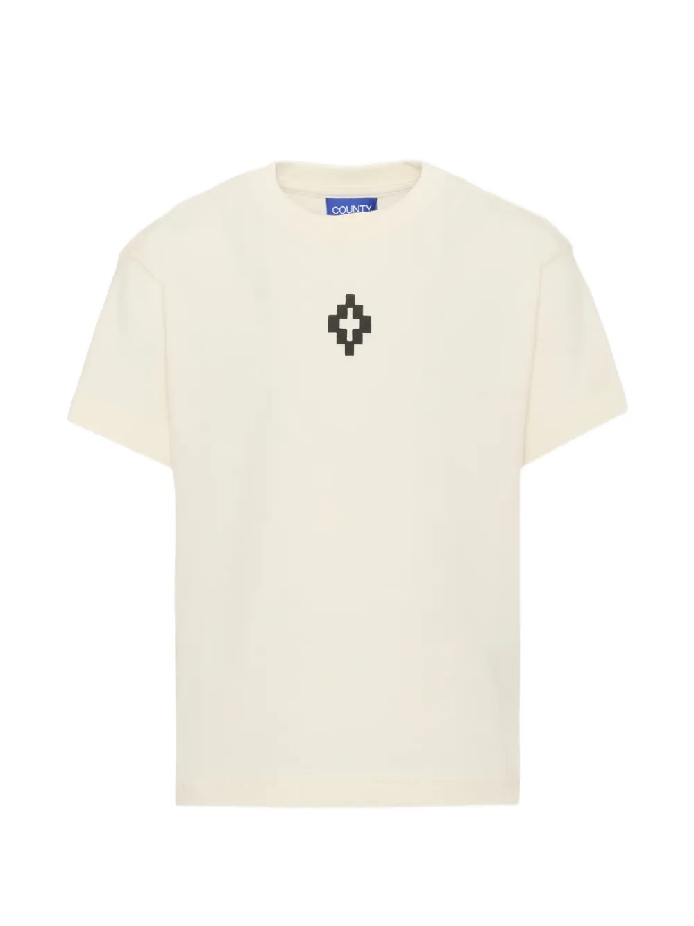 COUNTY OF MILAN Cross-logo T-shirt - Toni neutri