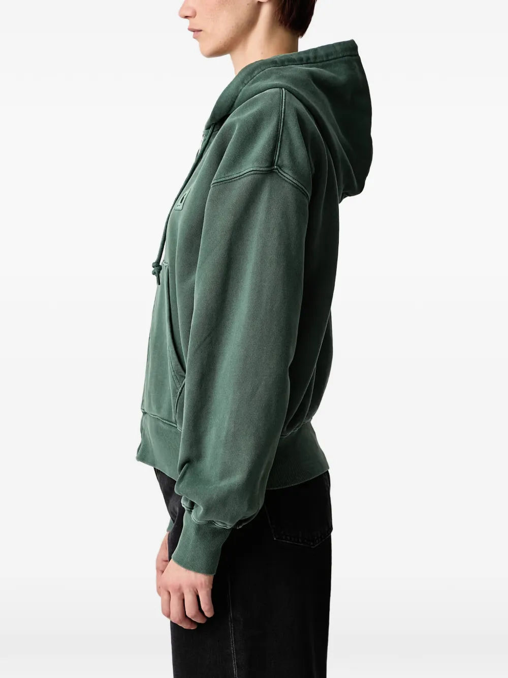 Carhartt WIP Nelson hoodie met logopatch en rits Groen