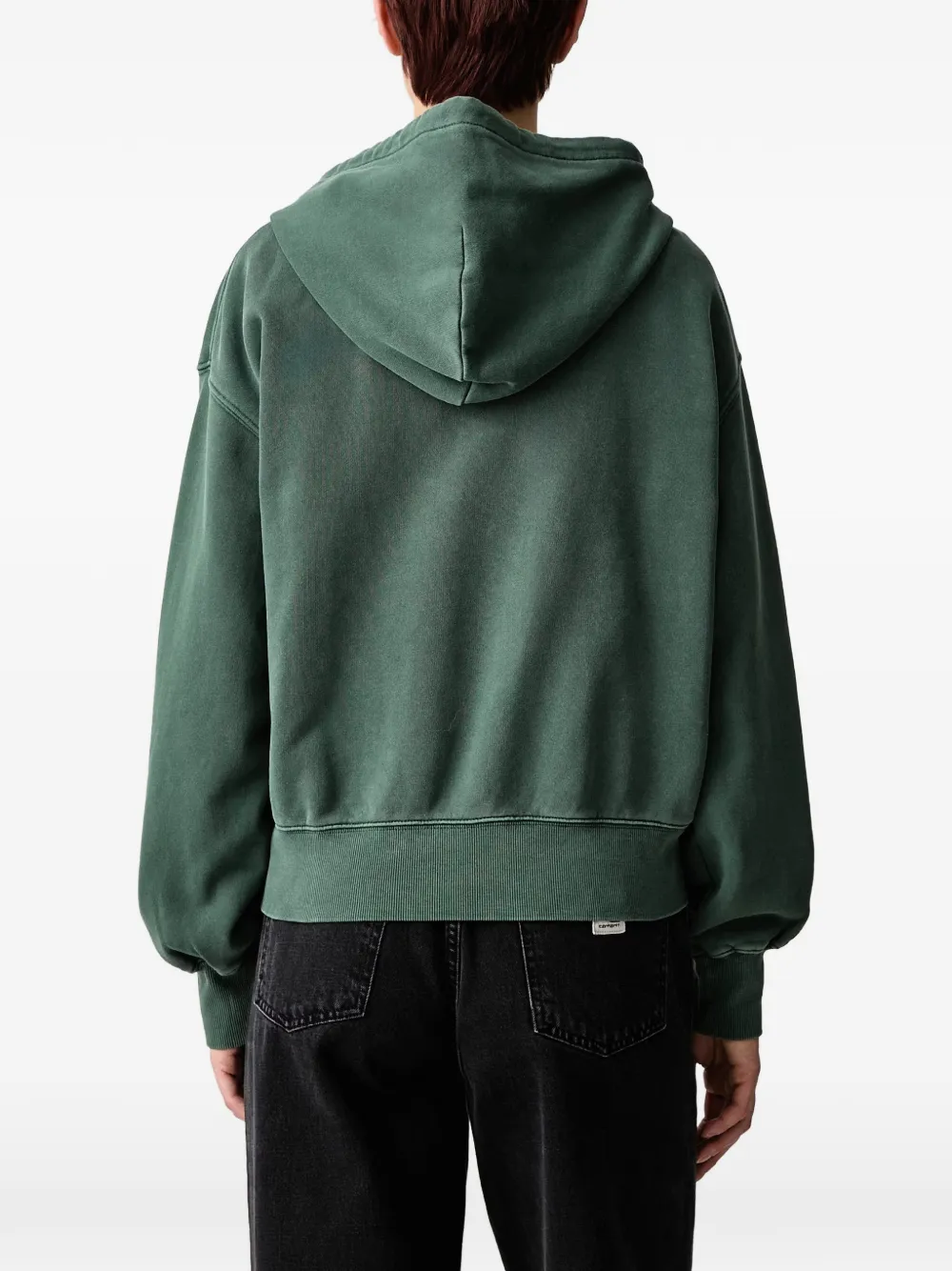Carhartt WIP Nelson hoodie met logopatch en rits Groen