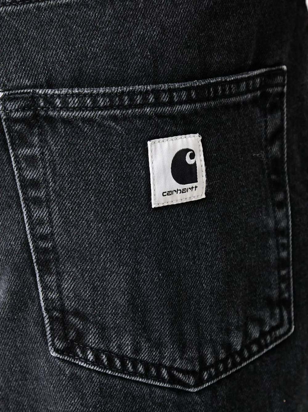 Carhartt WIP Lavine jeans met wijde pijpen Zwart