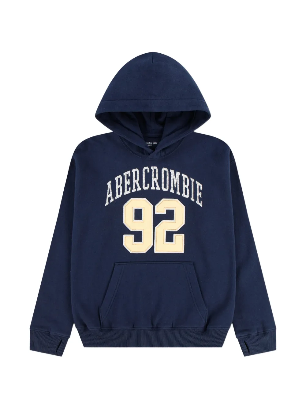 ABERCROMBIE FITCH KIDS Hoodie met logo-patch en buidelzak Blauw
