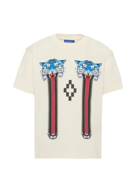 COUNTY OF MILAN tiger-print logo-print T-shirt