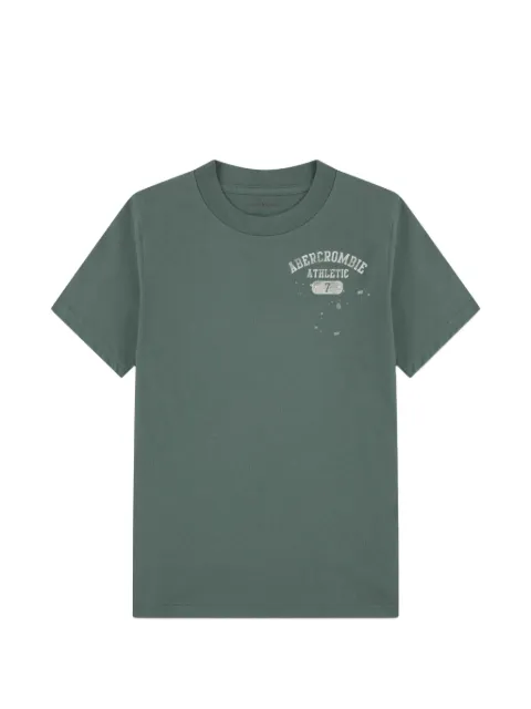 ABERCROMBIE FITCH KIDS Athletic Core Lockup logo-print cotton T-shirt
