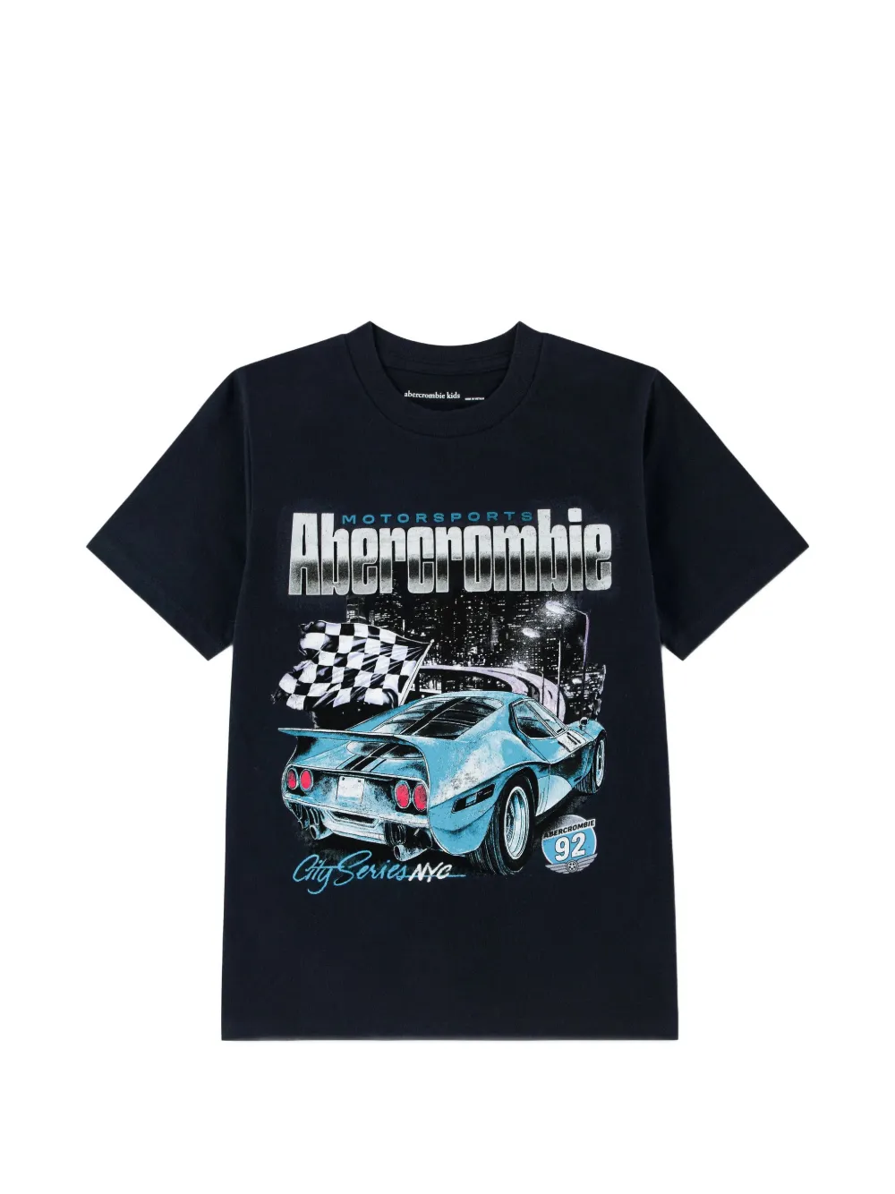 ABERCROMBIE FITCH KIDS City Car graphic-print cotton T-shirt - Nero