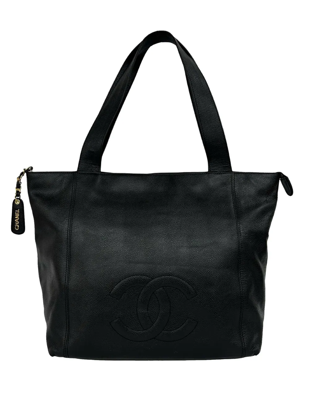 CHANEL Pre-Owned 1996-1997 CC Caviar tote bag - Nero