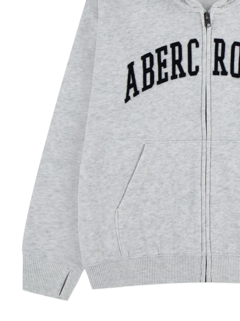 ABERCROMBIE FITCH KIDS Hoodie met logo-applicatie Grijs