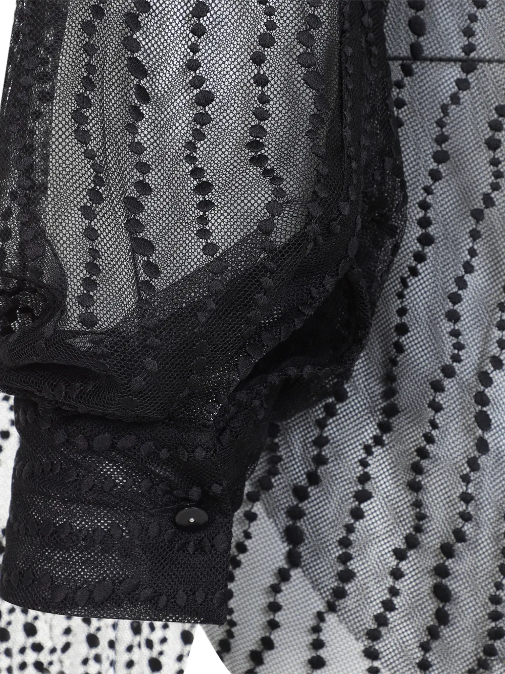 Alberta Ferretti Top van mesh Zwart