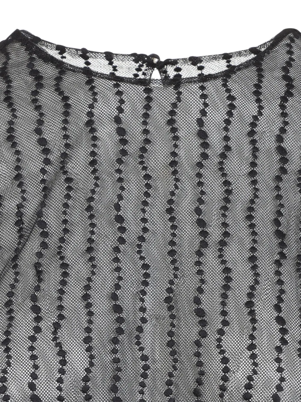 Alberta Ferretti Top van mesh Zwart
