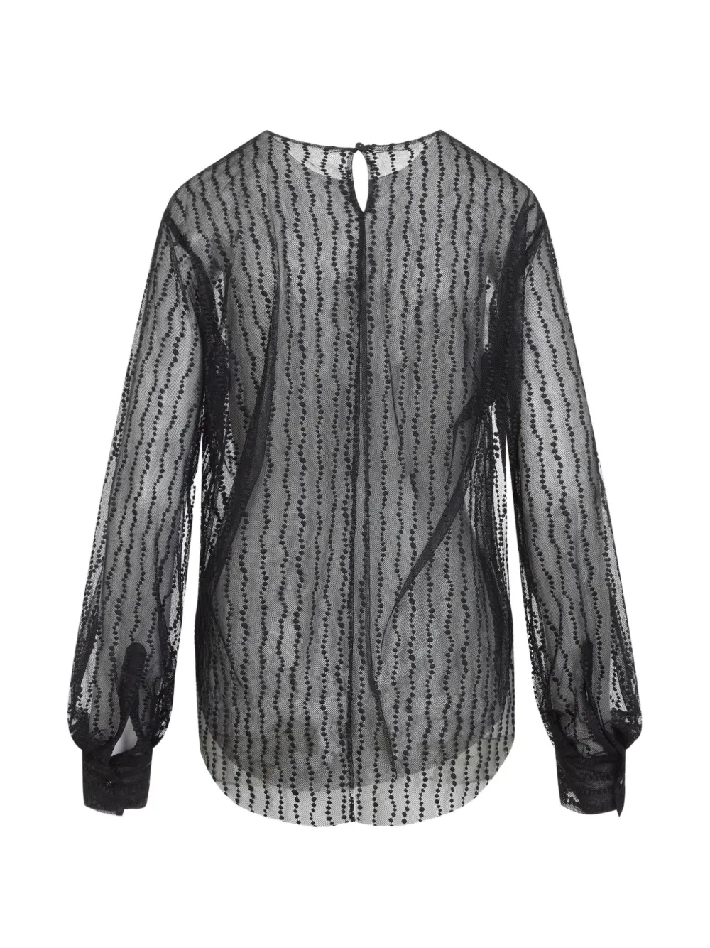 Alberta Ferretti Top van mesh Zwart
